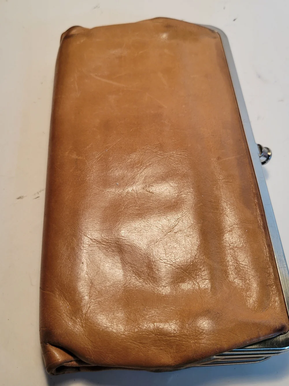 HOBO Lauren  Leather Frame Clutch Wallet Double Kisslock